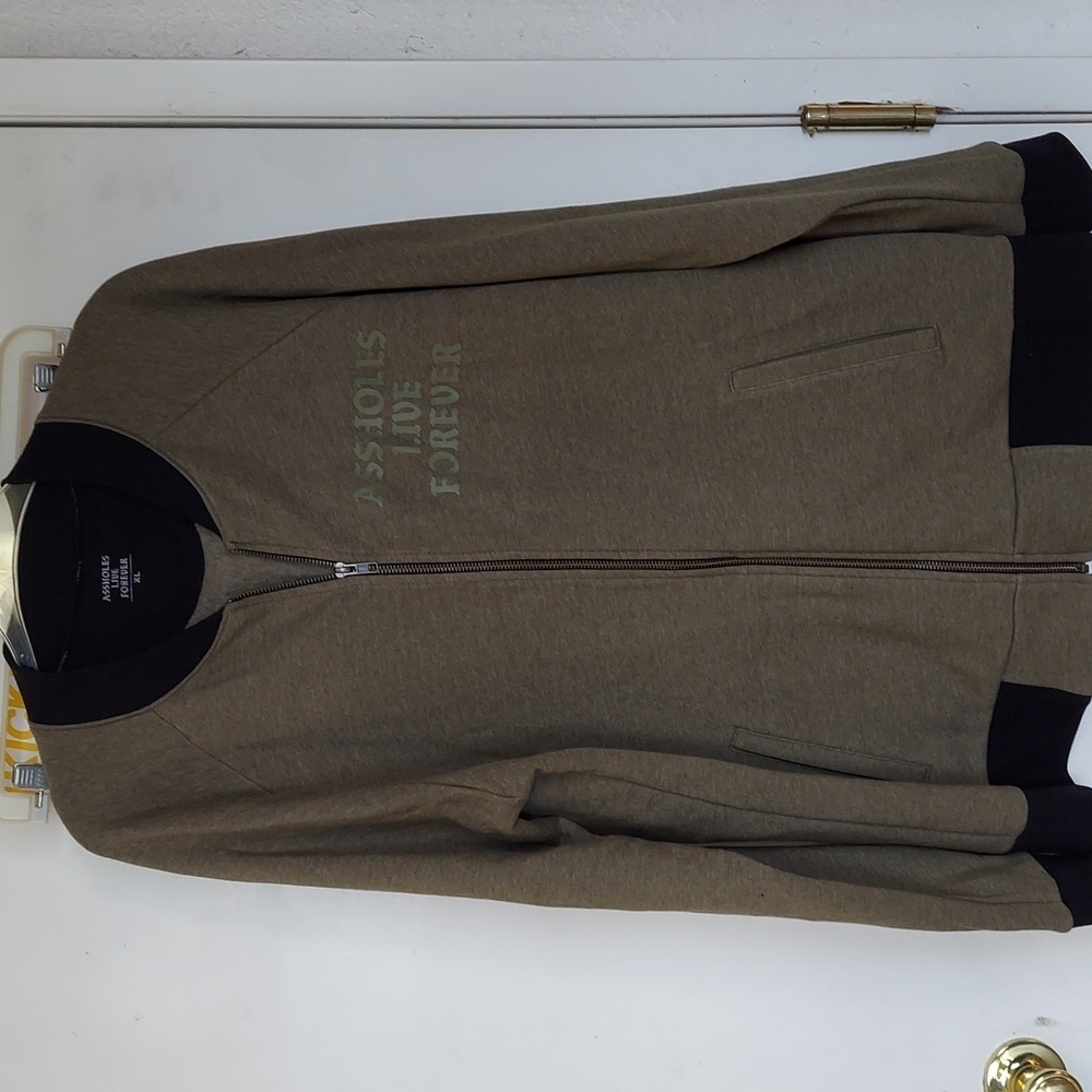 Fleece varsity-style jacket